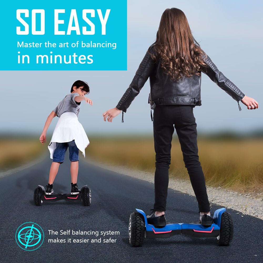Gyroor Warrior G2 8.5"Off Road SelfBalancing Scooter for Kids Adults, Black