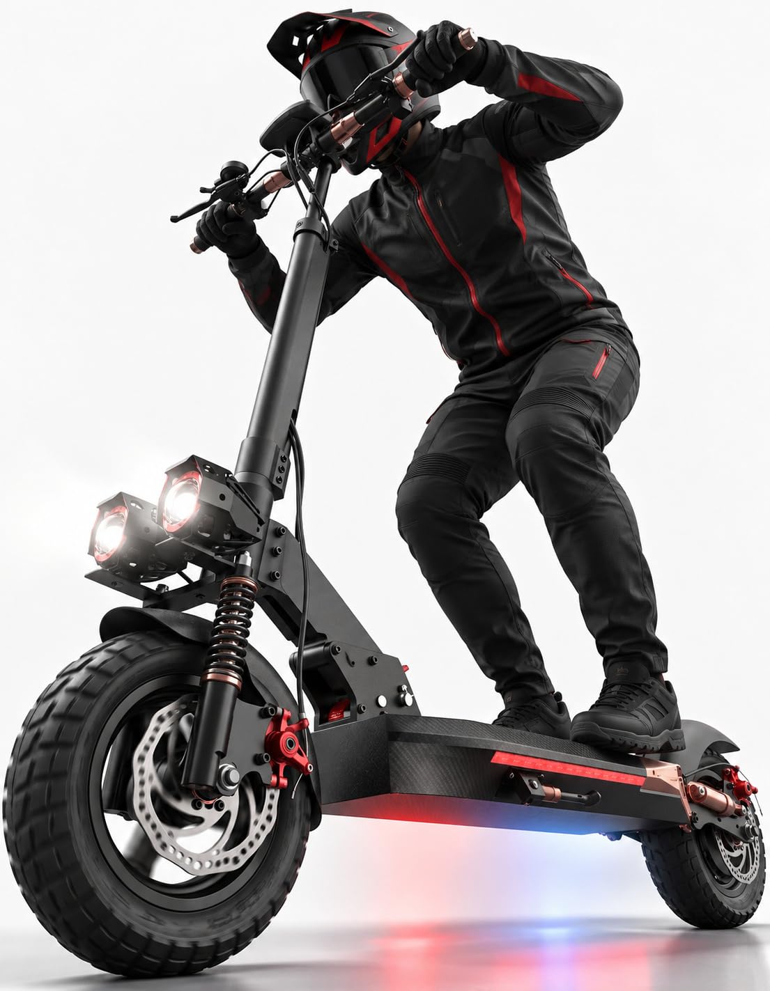 Electric Scooter Adults 1200W 25Miles Fast Off Road Dual Suspension