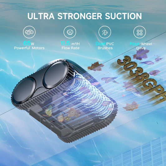 WYBOT C1 Cordless Robotic Pool Vacuum for Inground Pools, Professional