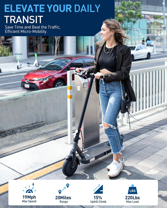 Hiboy S2 NOVA Electric Scooter, 430W Peak Motor, 19 MPH, 20-Mile Range