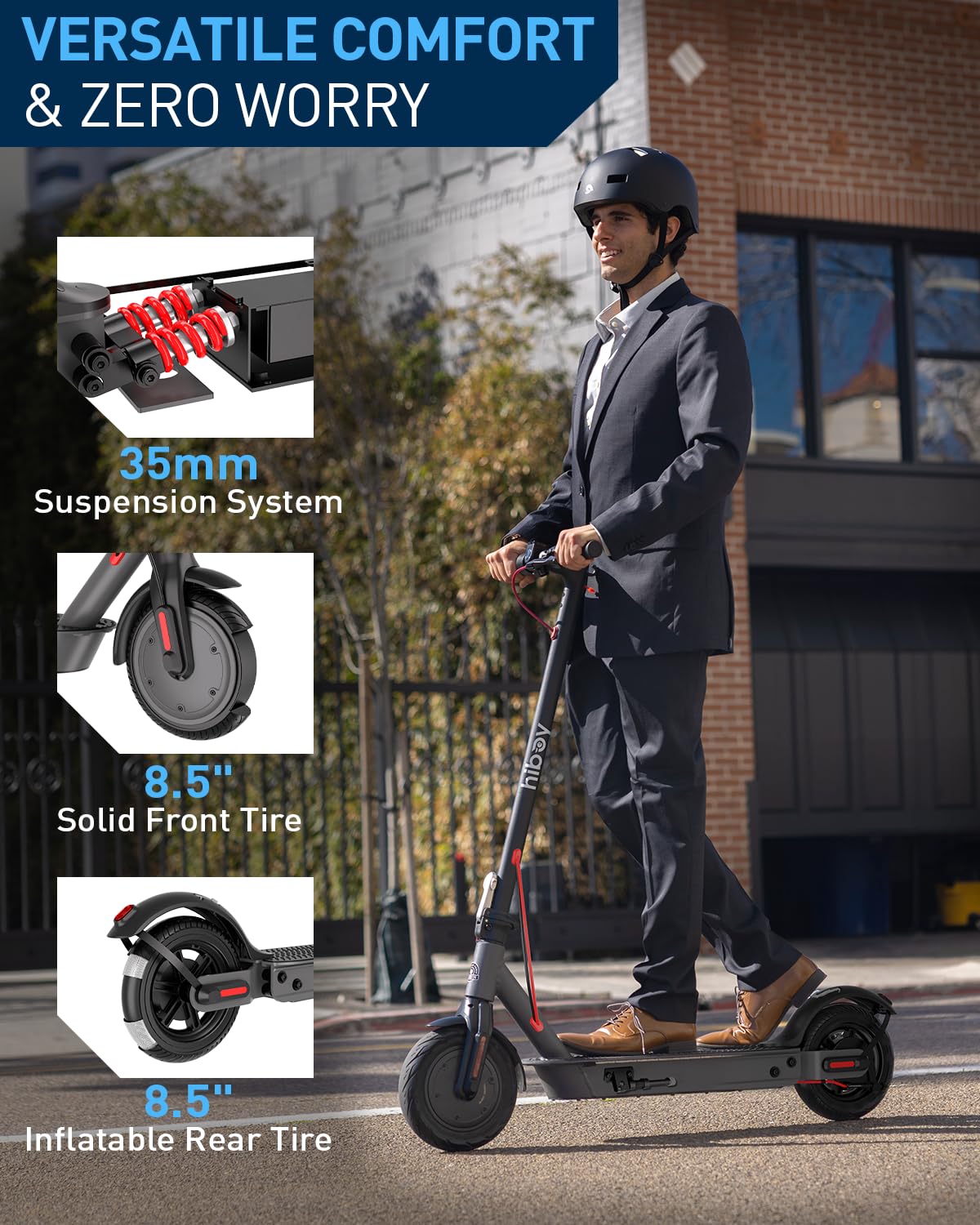 Hiboy S2 NOVA Electric Scooter, 430W Peak Motor, 19 MPH, 20-Mile Range