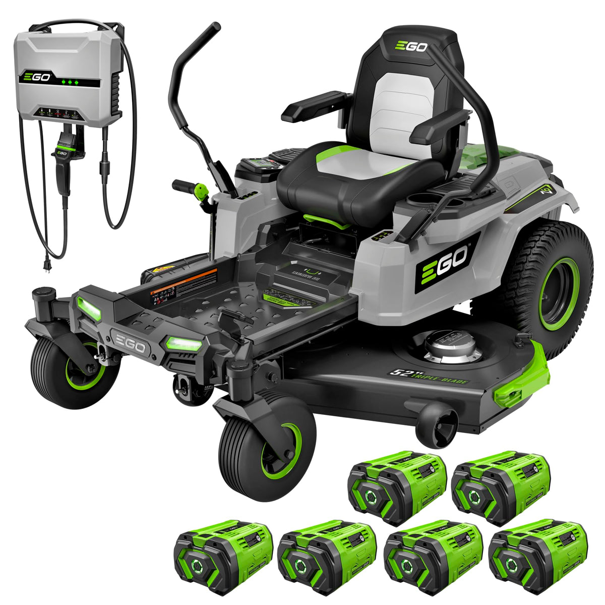 EGO Power+ Z6 Zero Turn Electric Riding Lawn Mower, 52" Deck - ZT5216L