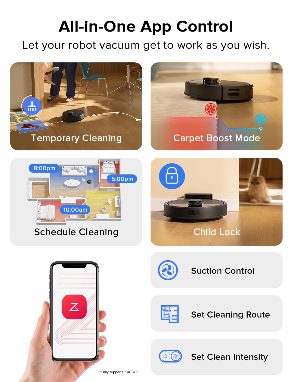 roborock Q7 L5 Robot Vacuum and Mop Combo, 8,000Pa Suction