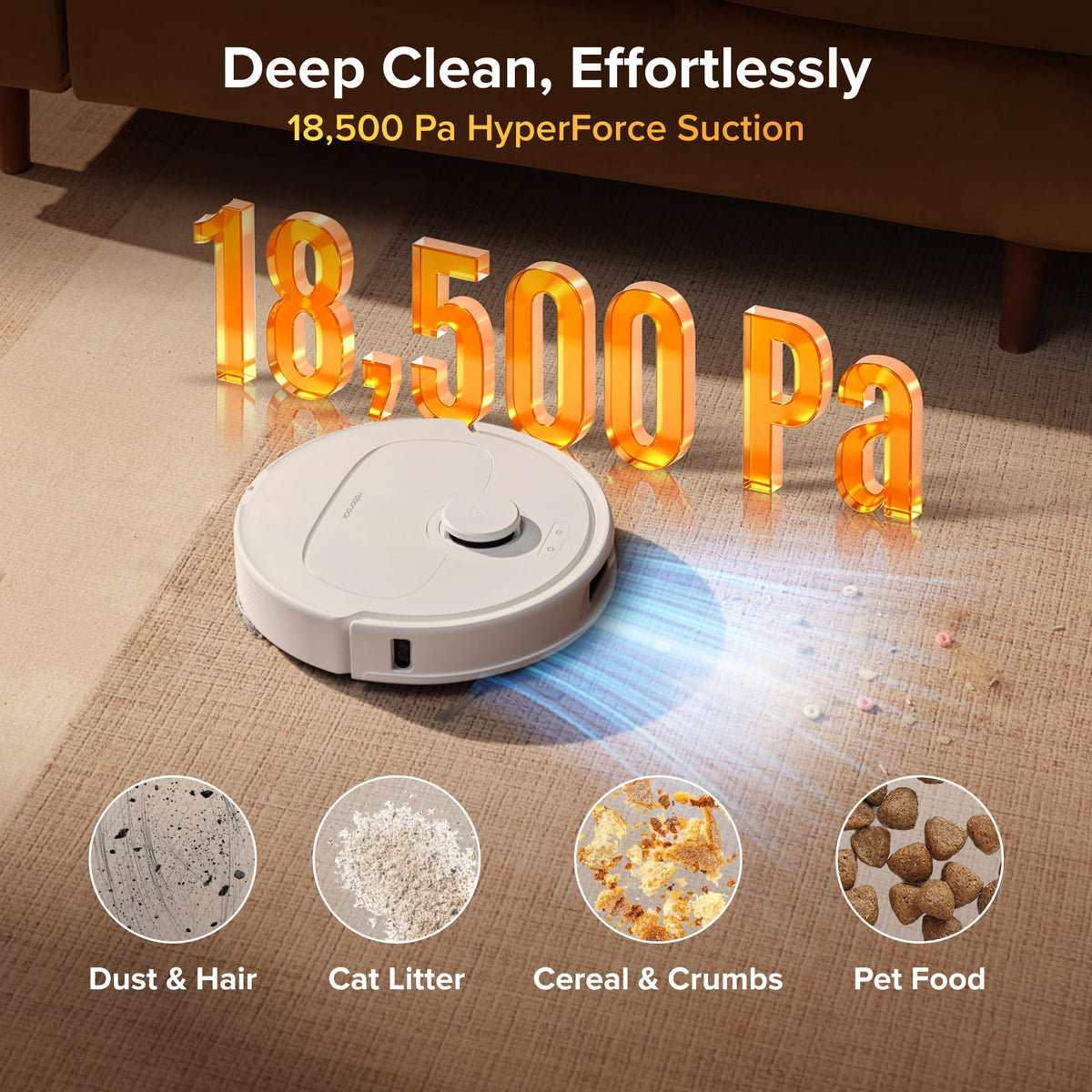 roborock 2026 New Qrevo S Pro Robot Vacuum and Mop, 18,500Pa Suction