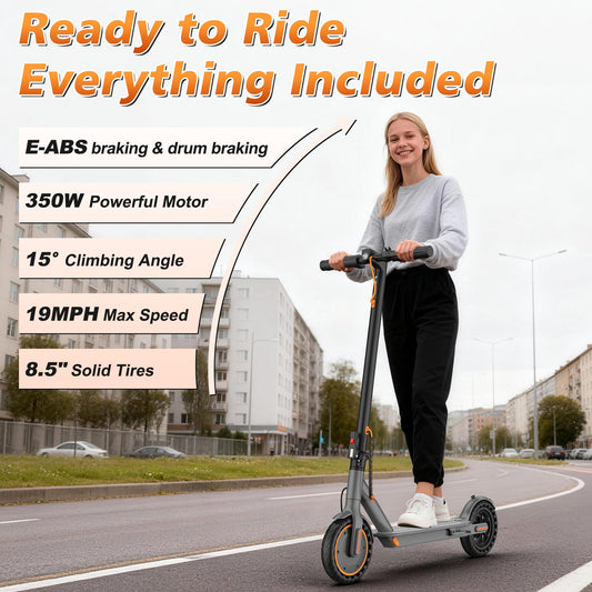 VOLPAM Electric Scooter, 350W/500W Motor, 21/28/40 Miles Long Range