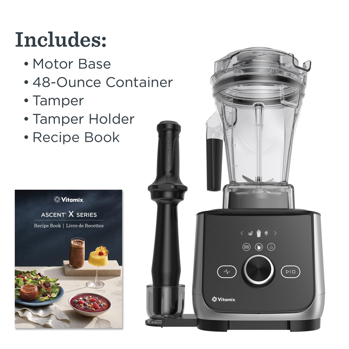 Vitamix Ascent X4 Professional-Grade Blender, 5 Programs, Brushed Stainless