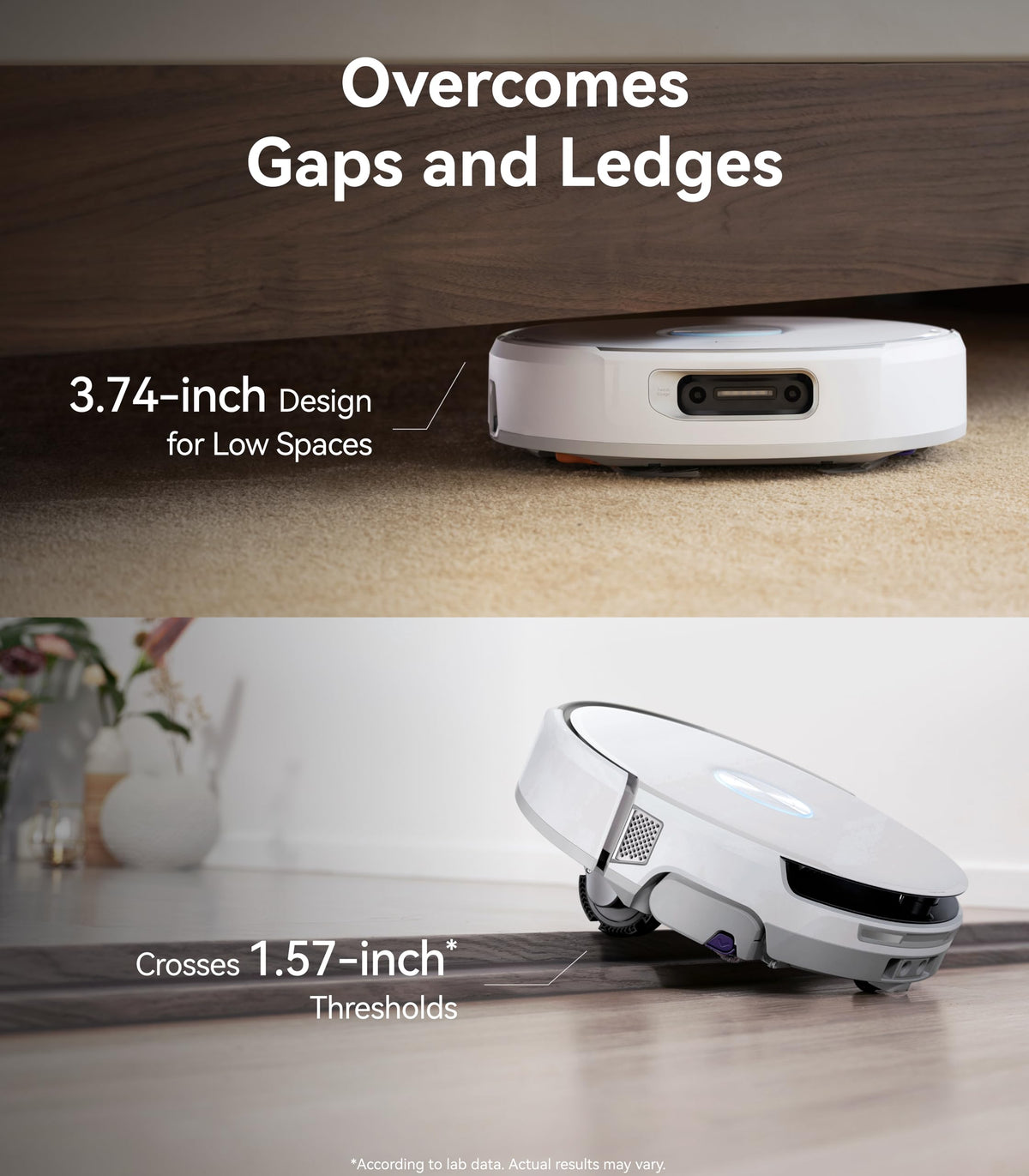NARWAL Flow Robot Vacuum and Mop Combo, 22000Pa, AI Avoidance, Ivory White