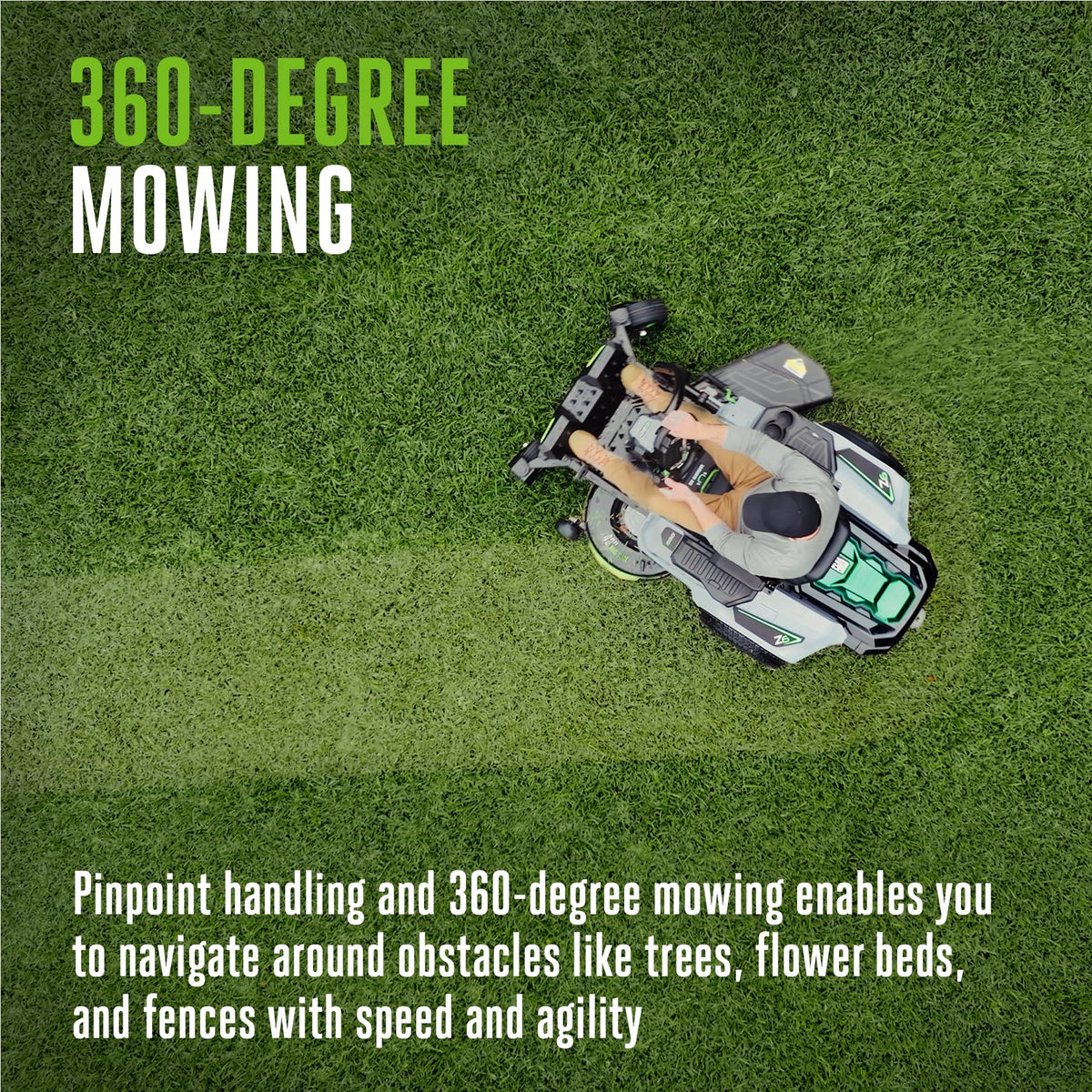 EGO Power+ Z6 Zero Turn Electric Riding Lawn Mower, 52" Deck - ZT5216L