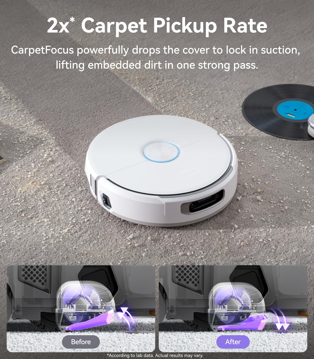 NARWAL Flow Robot Vacuum and Mop Combo, 22000Pa, AI Avoidance, Ivory White