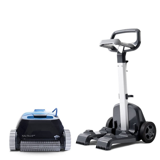 Dolphin Nautilus CC Robotic Pool Vacuum Cleaner up to 33 FT - Easy Transport Bundle with Caddy
