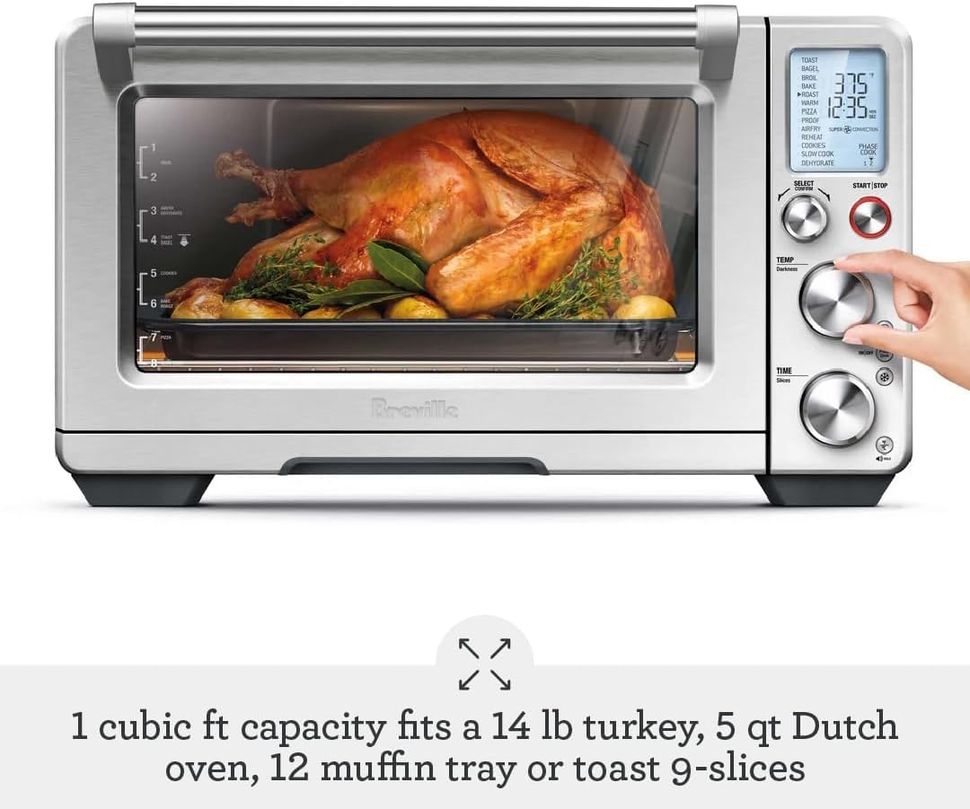 Breville BOV900BTR Smart Oven Air Fryer Pro, Black Truffle