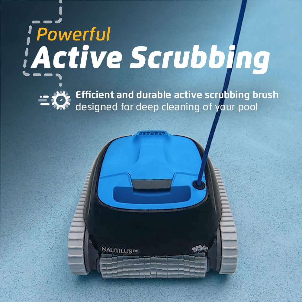 Dolphin Nautilus CC Robotic Pool Vacuum Cleaner up to 33 FT - Easy Transport Bundle with Caddy