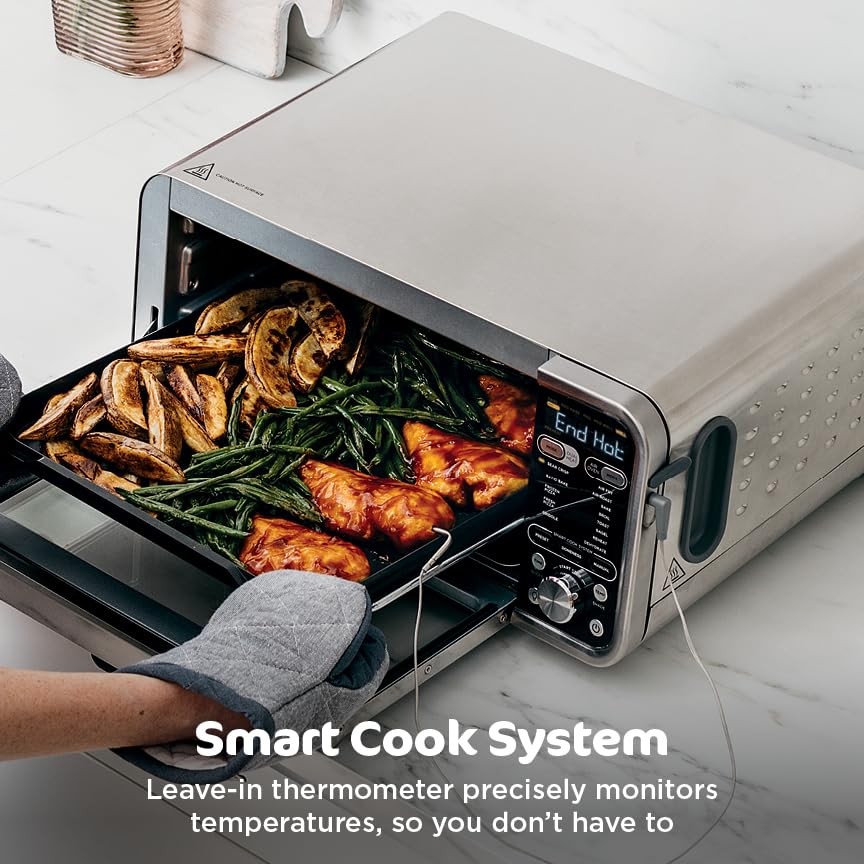 Ninja Foodi Smart Dual Heat Air Fry Oven, 13-in-1, Silver, SP351