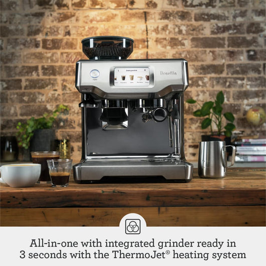 Breville BES880BTR Barista Touch Espresso Machine, Black Truffle