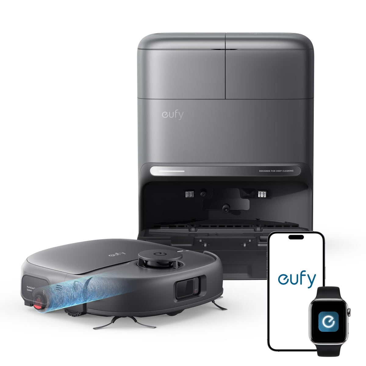 eufy C28 Robot Vacuum Cleaner and Mop Combo, 15,000 Pa, HydroJet Roller Mop