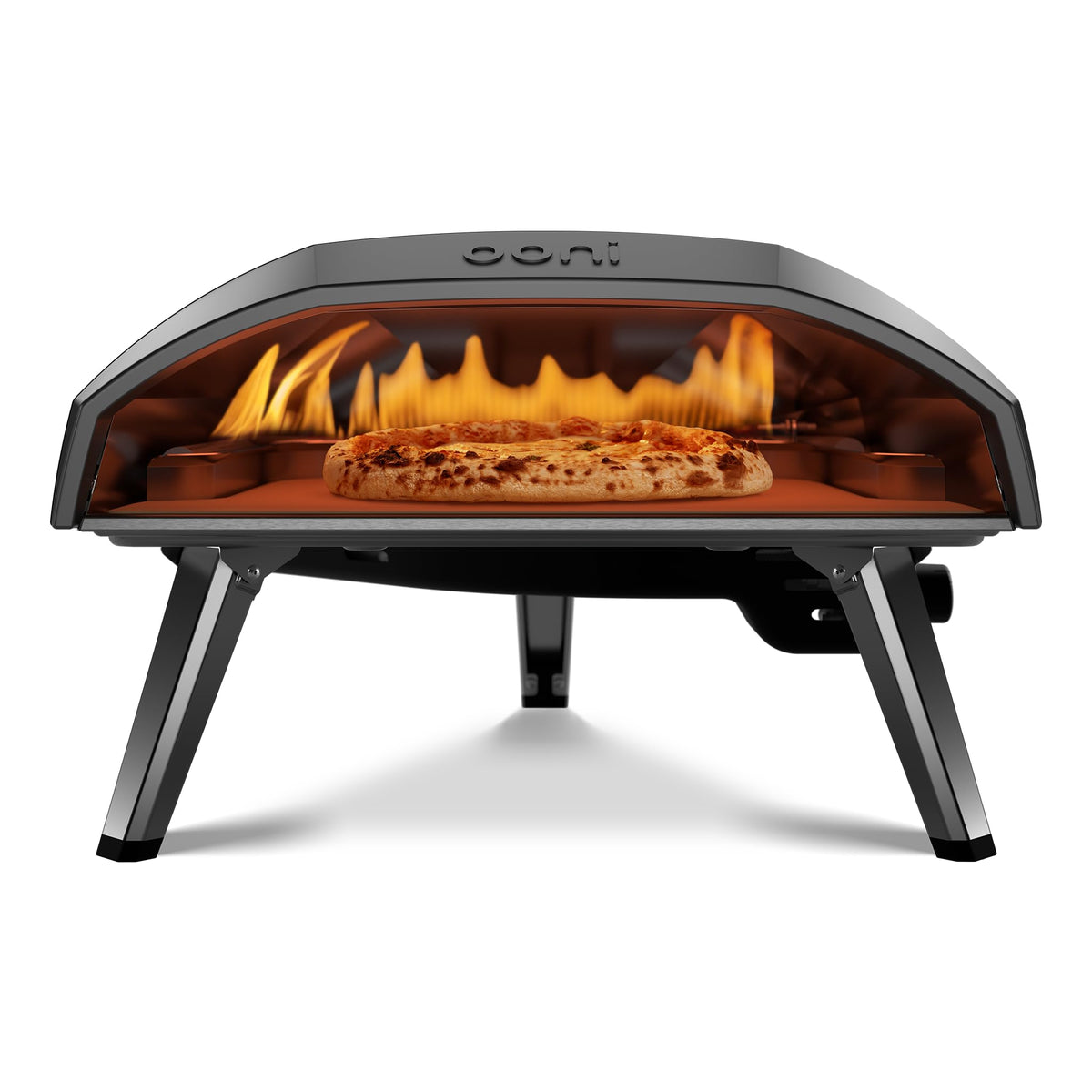 Ooni Koda 16 Propane Gas Pizza Oven – 16" Gas Powered Outdoor Oven with 28 mBar Regulator and Gas Hose, Gas Powered Portable Pizza Oven - Foundry Black