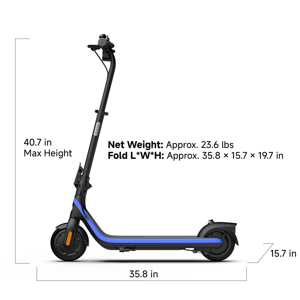 Segway C2 Pro Kids Electric Scooter for Ages 9+, UL Certified