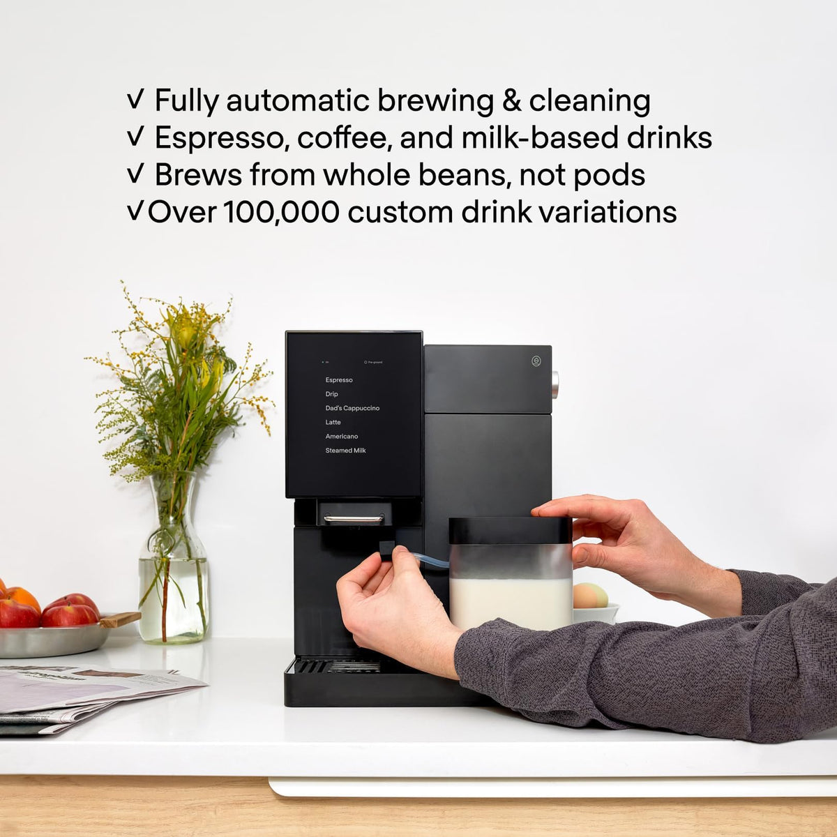 Terra Kaffe TK-02 Super Automatic Espresso Machine - White