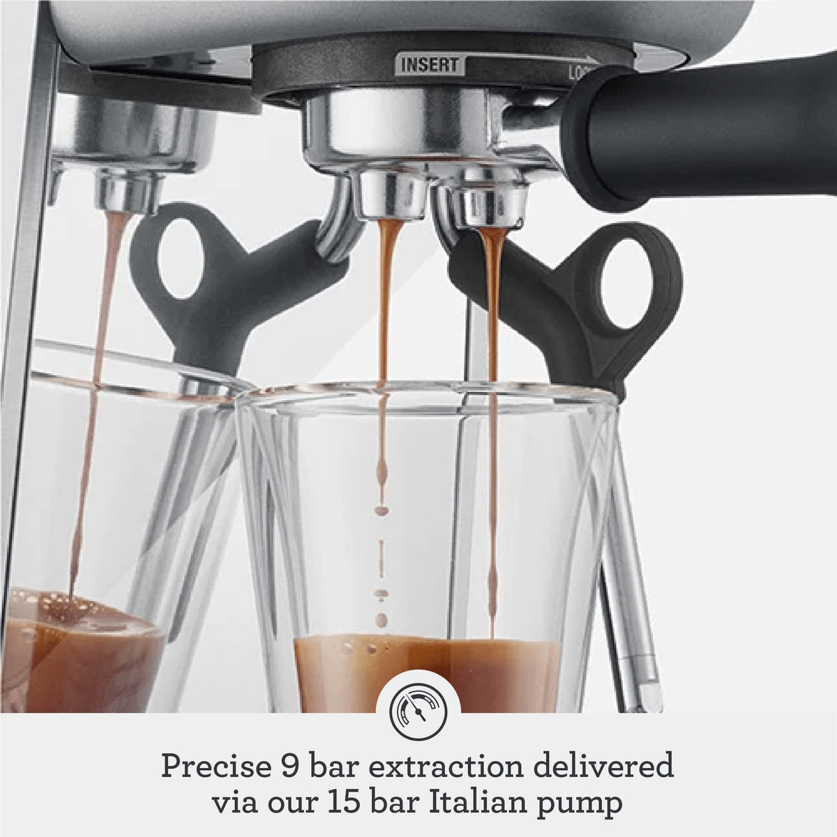 Breville BES500BSS Bambino Plus Espresso Machine, Brushed Stainless Steel