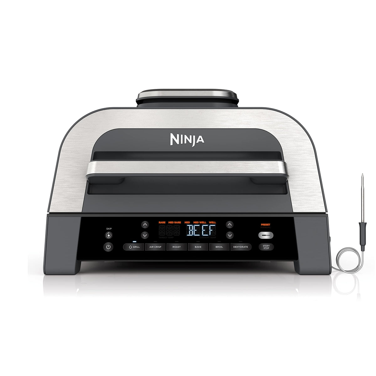 Ninja® Foodi® Smart XL 6-in-1 Indoor Grill & Air Fryer, Black/Silver, DG551
