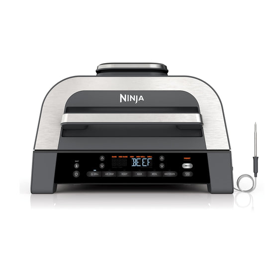 Ninja® Foodi® Smart XL 6-in-1 Indoor Grill & Air Fryer, Black/Silver, DG551