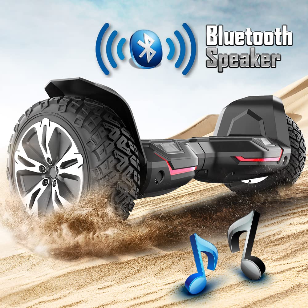 Gyroor Warrior G2 8.5"Off Road SelfBalancing Scooter for Kids Adults, Black