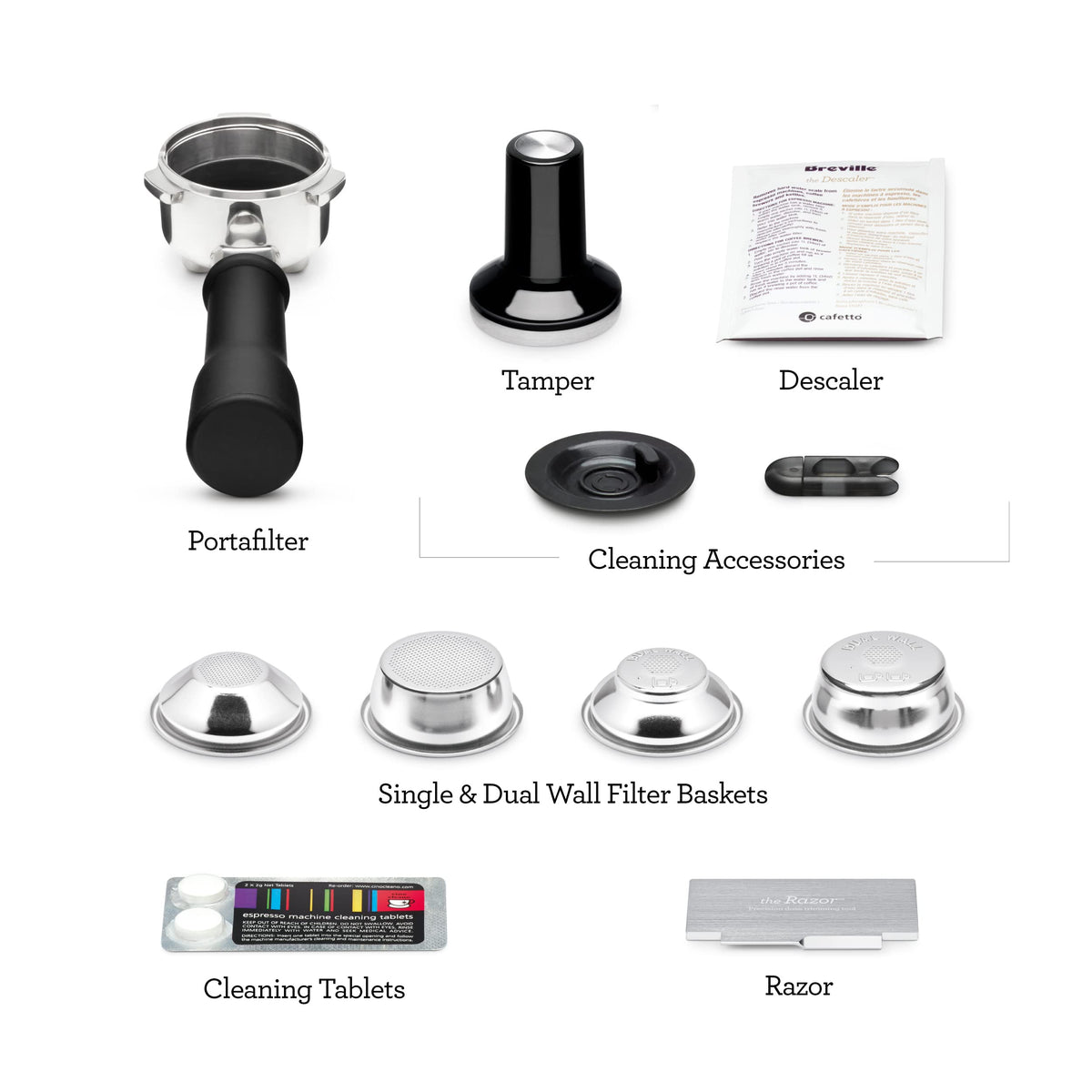 Breville BES500BSS Bambino Plus Espresso Machine, Brushed Stainless Steel