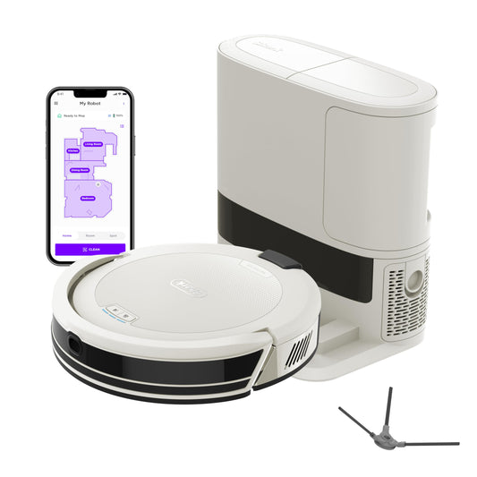 Shark Navigator Robot Vacuum, 30-Day Self-Emptying Base, White, AV2110S