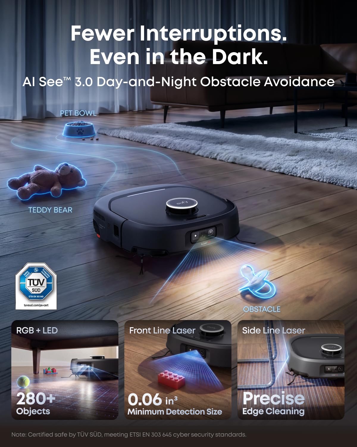 eufy Omni E35 Robot Vacuum and Mop Combo, Baby-Grade Clean, 35,000 Pa