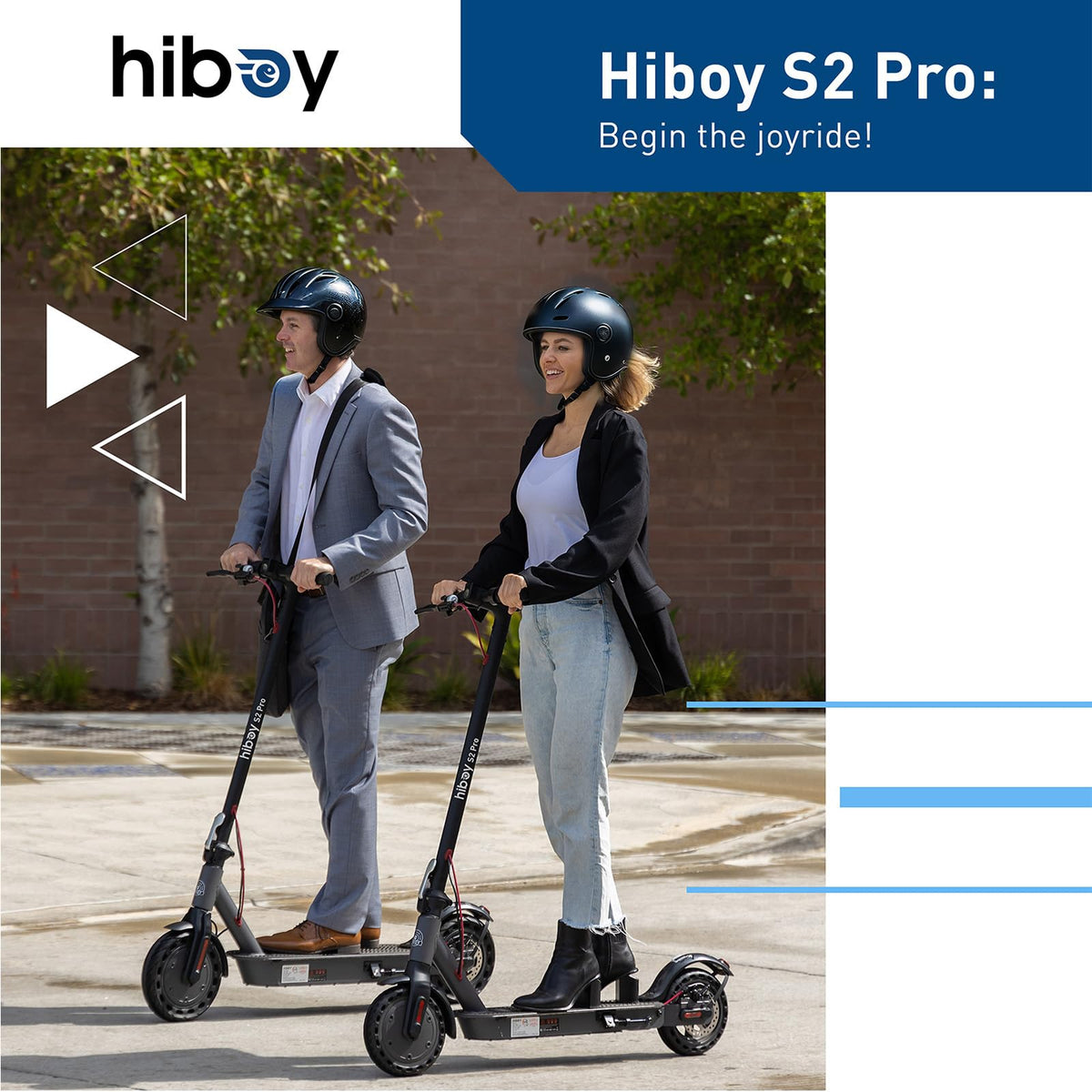 Hiboy S2 Pro Electric Scooter, 500W Motor, 10" Solid Tires, 25 Miles Range