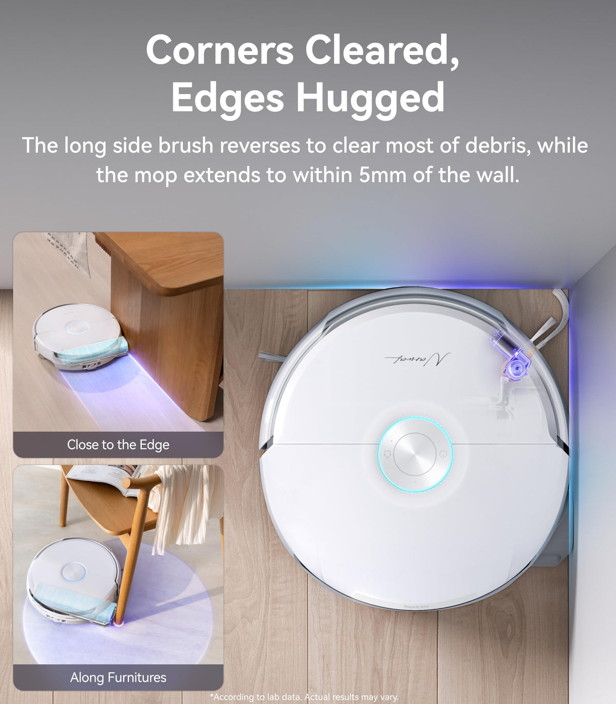 NARWAL Flow Robot Vacuum and Mop Combo, 22000Pa, AI Avoidance, Ivory White