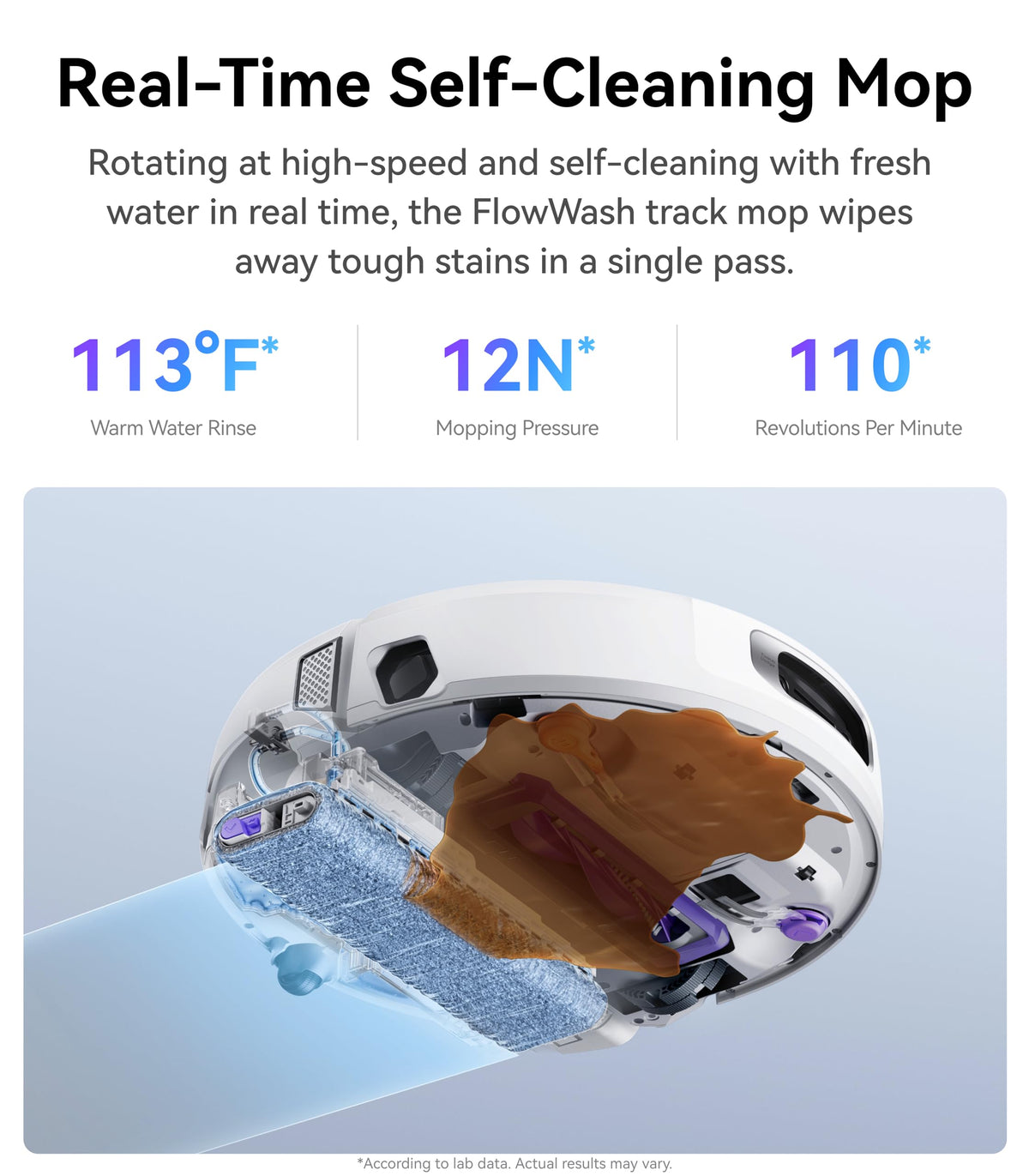 NARWAL Flow Robot Vacuum and Mop Combo, 22000Pa, AI Avoidance, Ivory White