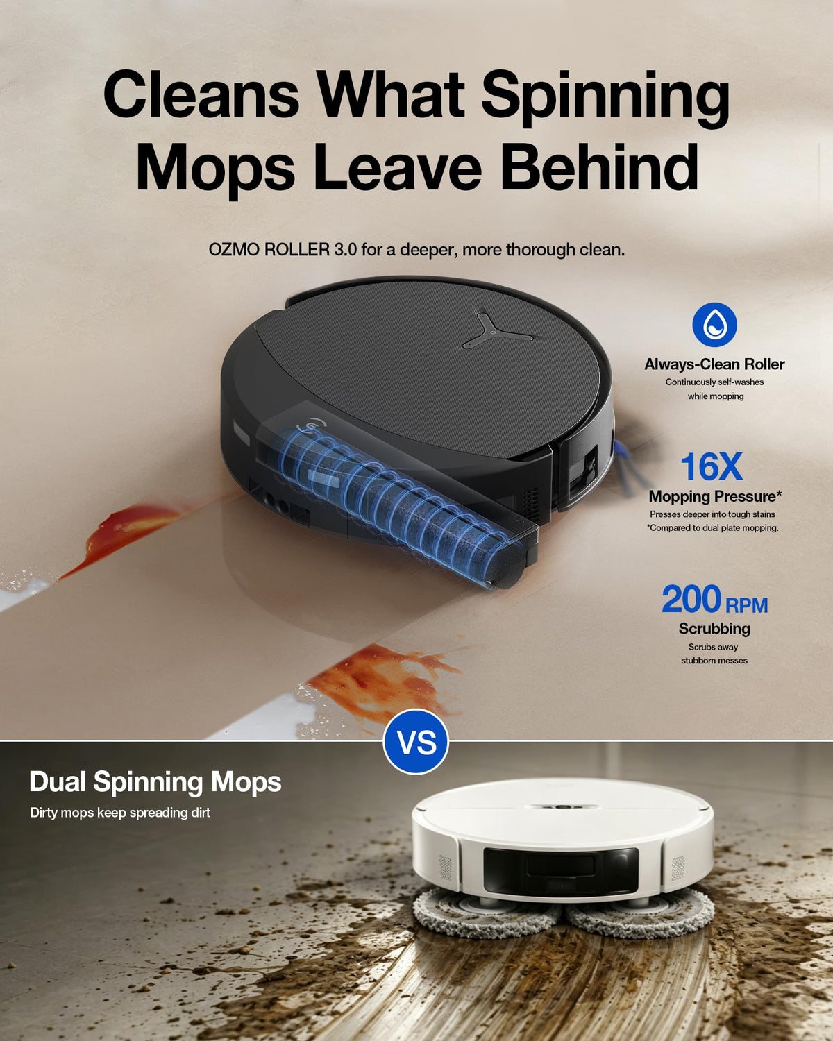 ECOVACS DEEBOT T90 PRO Omni Robot Vacuum and Mop, 30000Pa Blast Suction