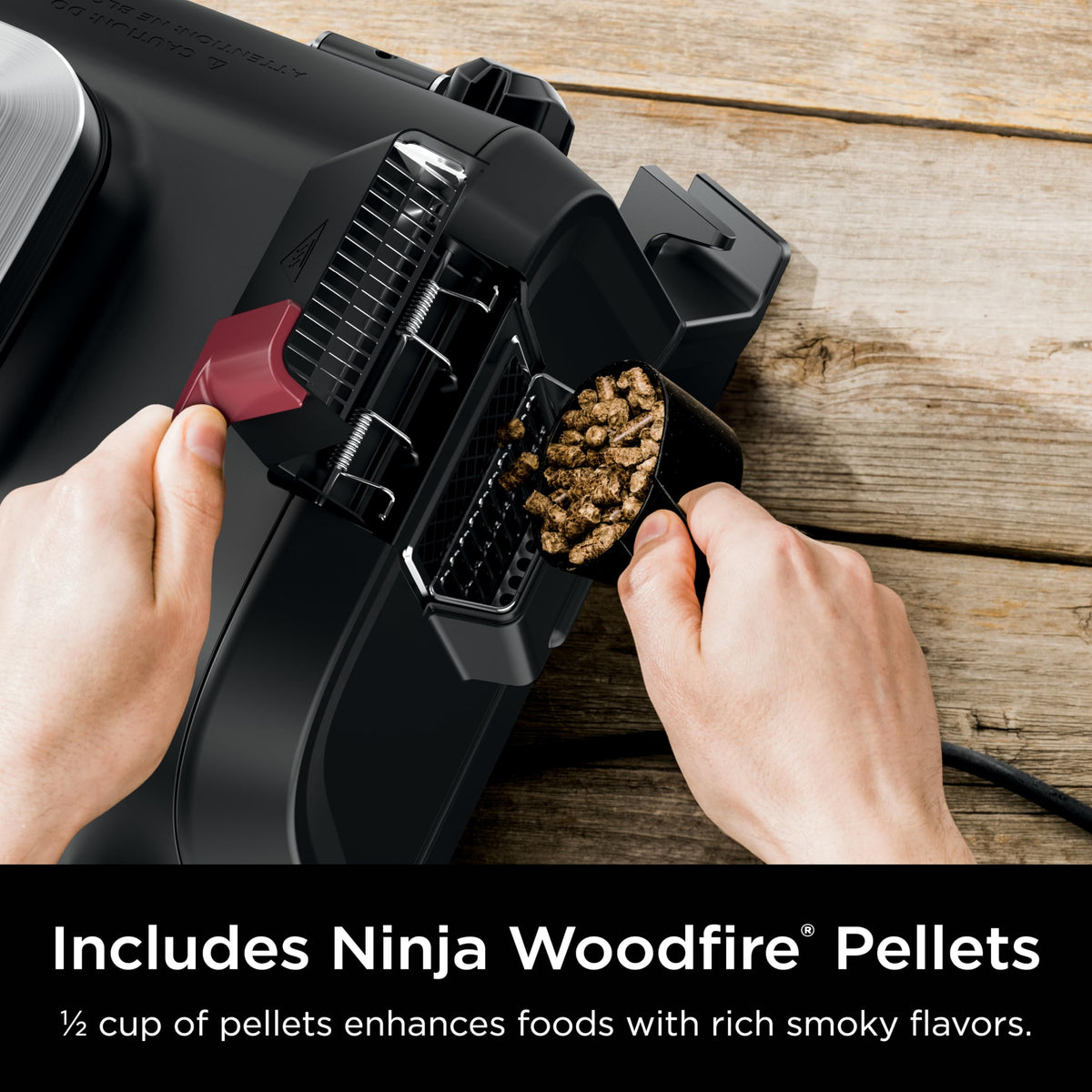 Ninja Woodfire Outdoor Grill & Smoker, 3-in-1 BBQ, Bake & Roast, OG301