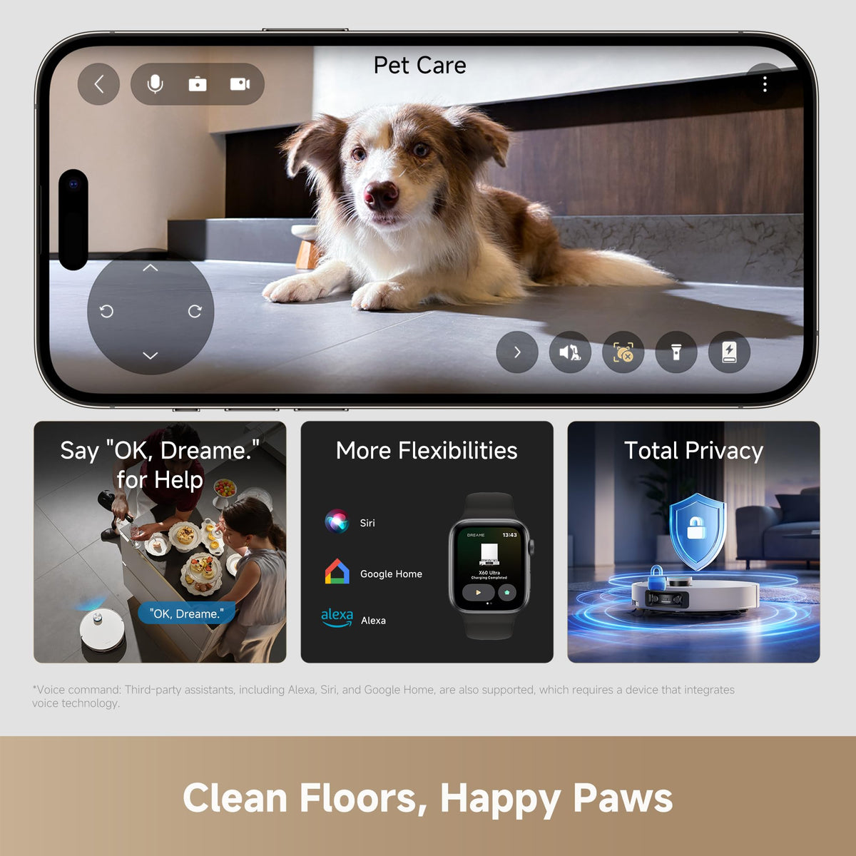 dreame X60 Ultra Robot Vacuum, Dual Al Cameras 280+ Obstacles Recognition