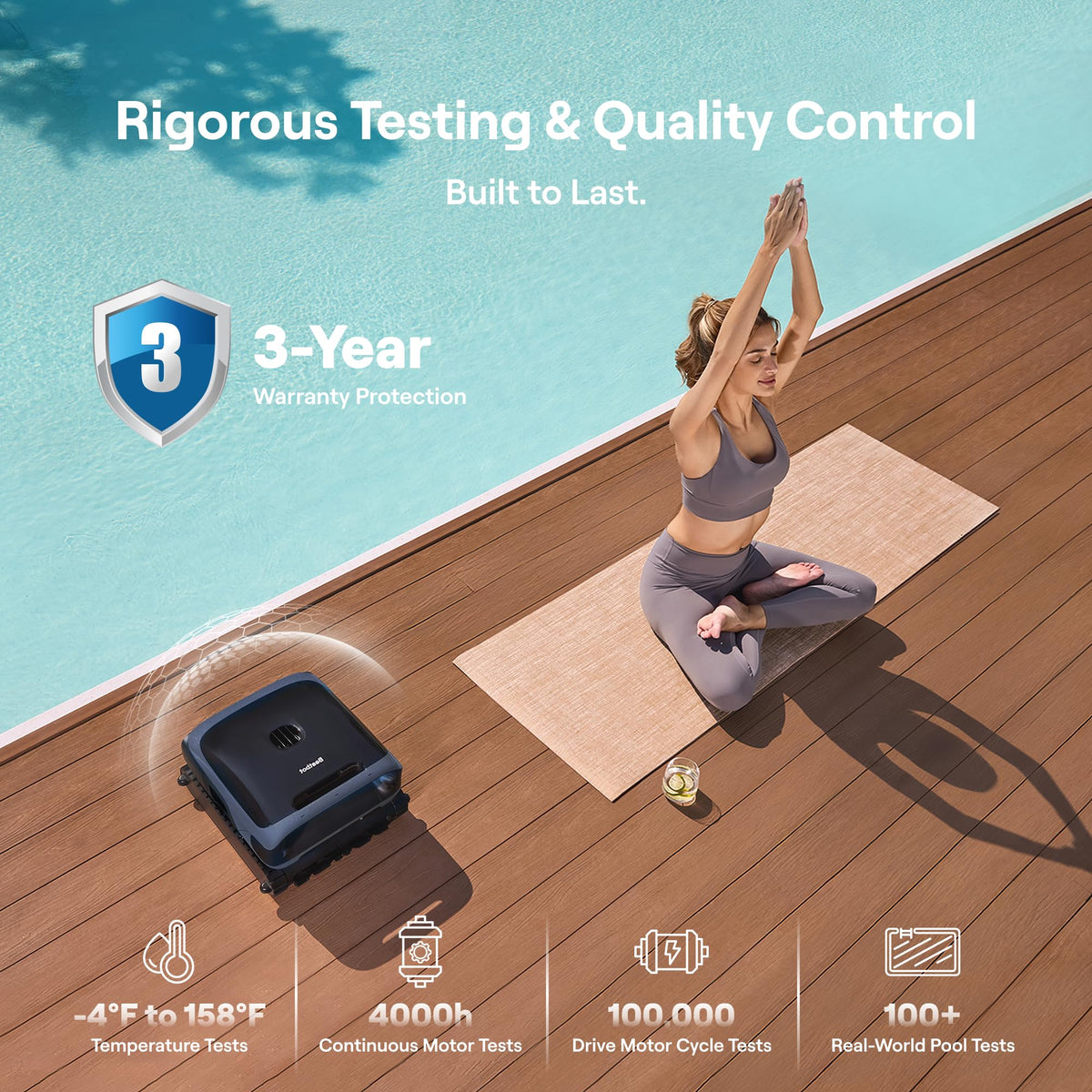 Beatbot Sora 70 AI Navigation Pool Vacuum Robot Full-Coverage Pool Cleaning
