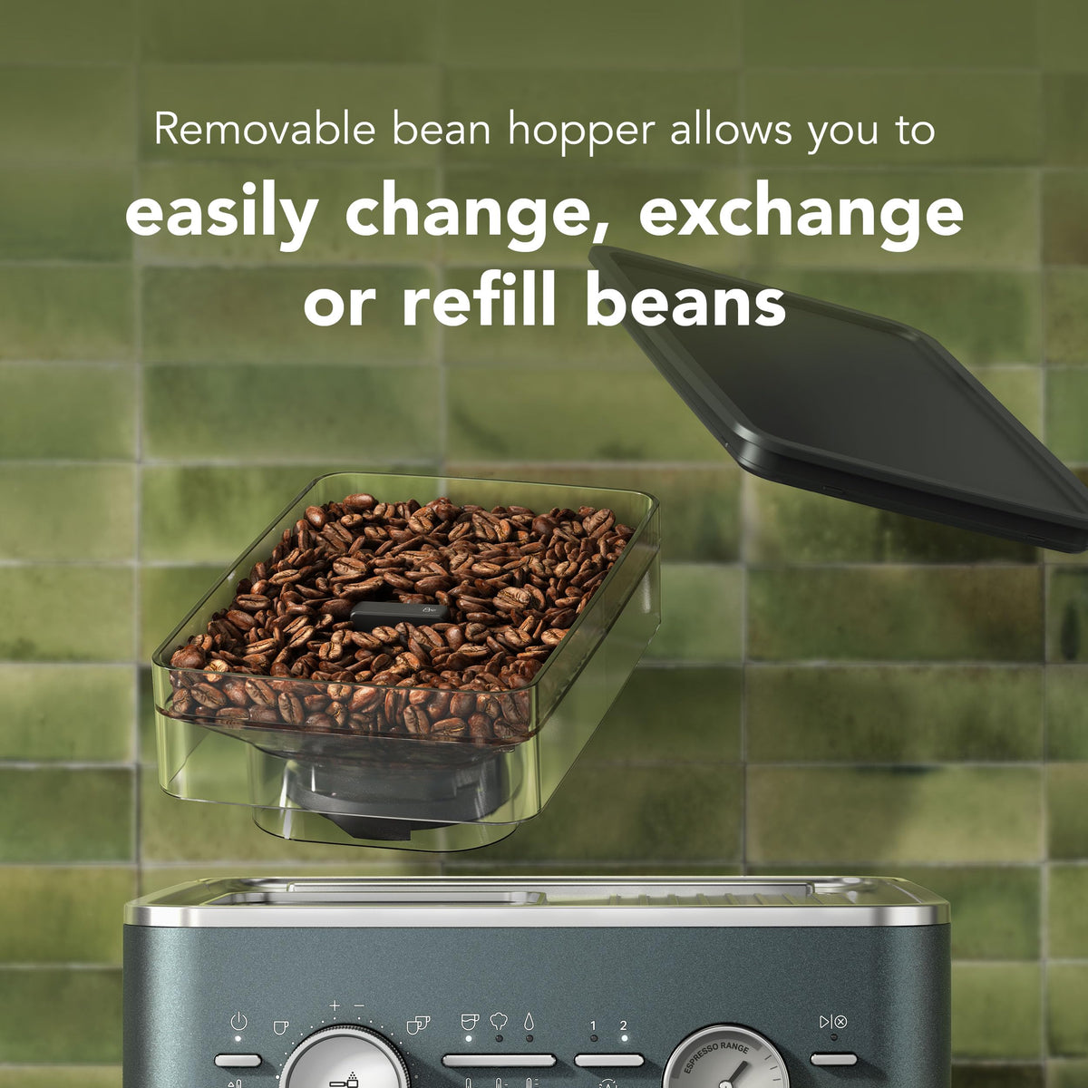 KitchenAid Semi-Auto Espresso Machine, Burr Grinder, 2.5L, Juniper