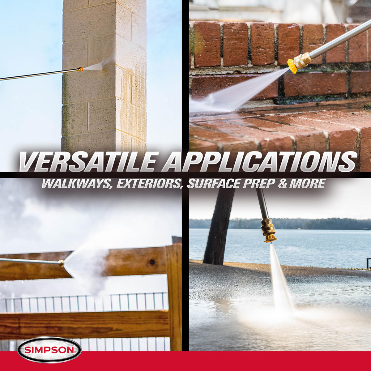 Simpson Cleaning 3400 PSI Gas Pressure Washer, 2.5 GPM Power Washer for Commercial Use, Honda GX200 Engine, 25-Foot Hose, Aluminum Series, 49-State (ALH3228-S)