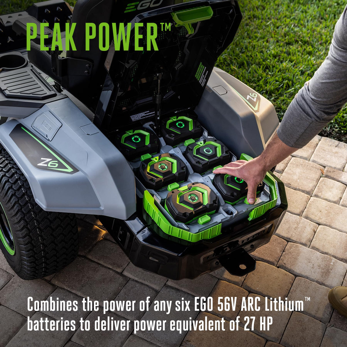 EGO Power+ Z6 Zero Turn Electric Riding Lawn Mower, 52" Deck - ZT5216L