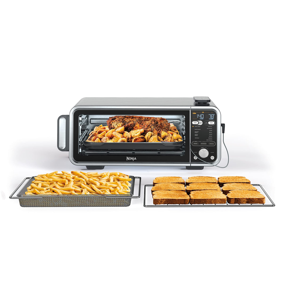 Ninja Foodi Smart Dual Heat Air Fry Oven, 13-in-1, Silver, SP351