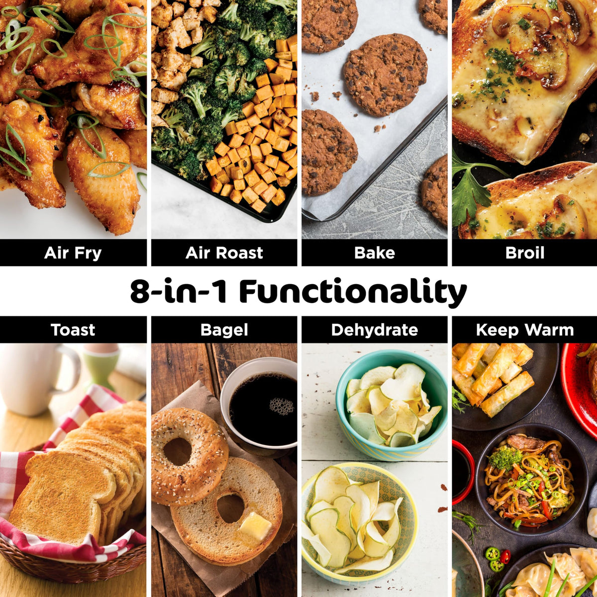 Ninja Digital Air Fry Countertop Oven, 8-in-1, XL, Silver, SP101